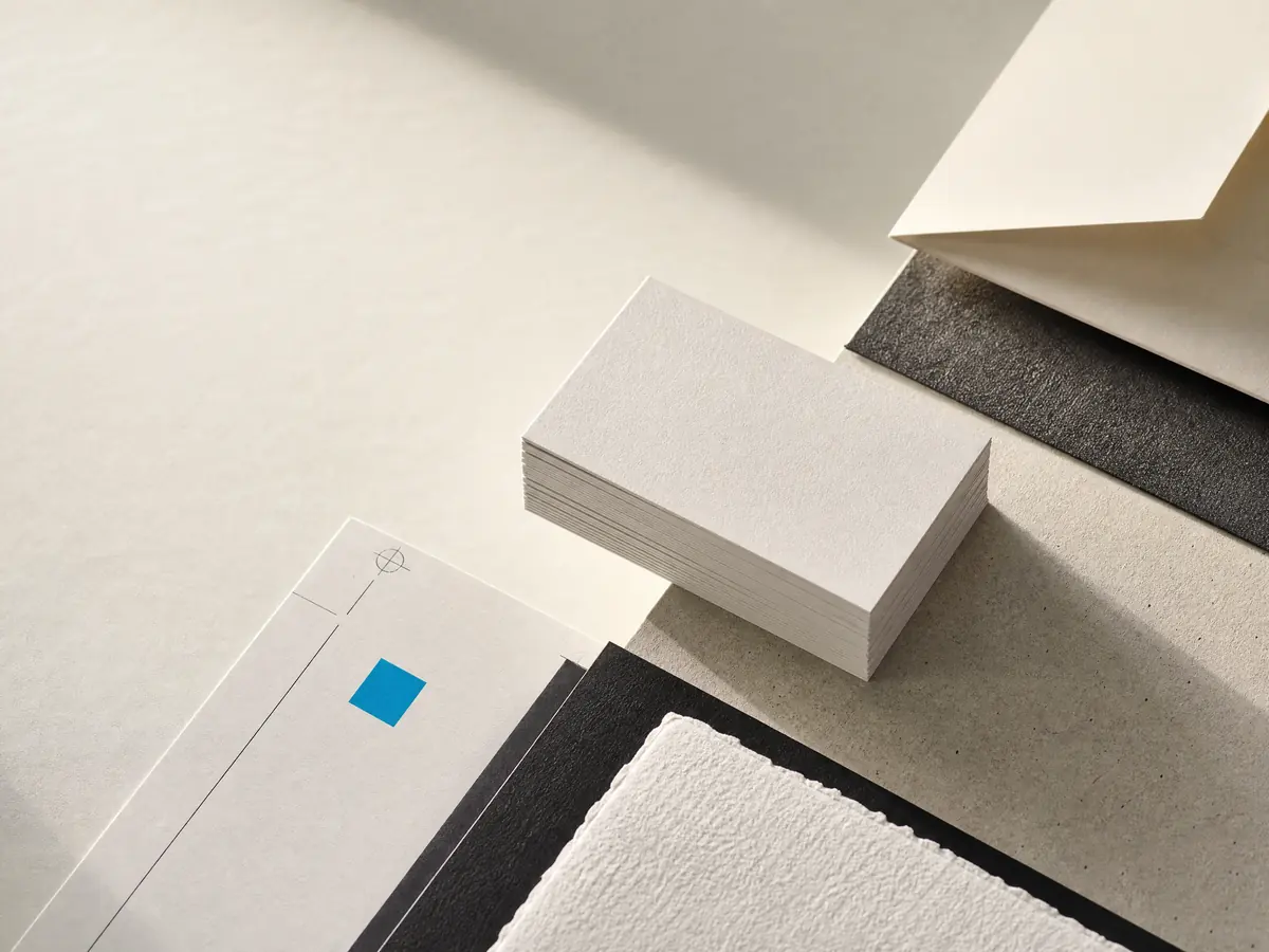 Papier en drukwerk op werktafel